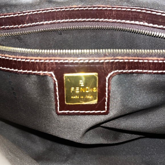 Vintage Y2K Fendi Plastic Covered Zucca FF Logo Shoulder Bag - Picture 8 of 8